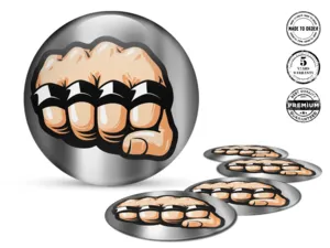 Autocollant bombé finition premium badges limités véhicules